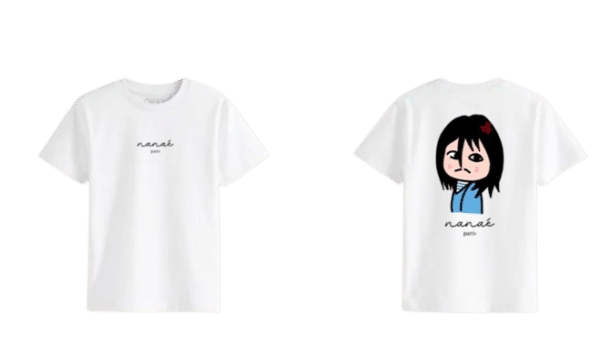 t-shirtblanc Anaé en a marre dos motif